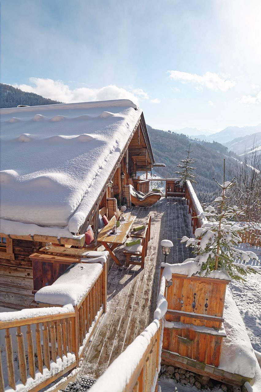 Almwoche
im Highking Chalet: Ruhe – Erholung – und ein
unendlich schönes Urlaubsgefühl
 - Grünegg Alm und Hochkönig Edelbrennerei