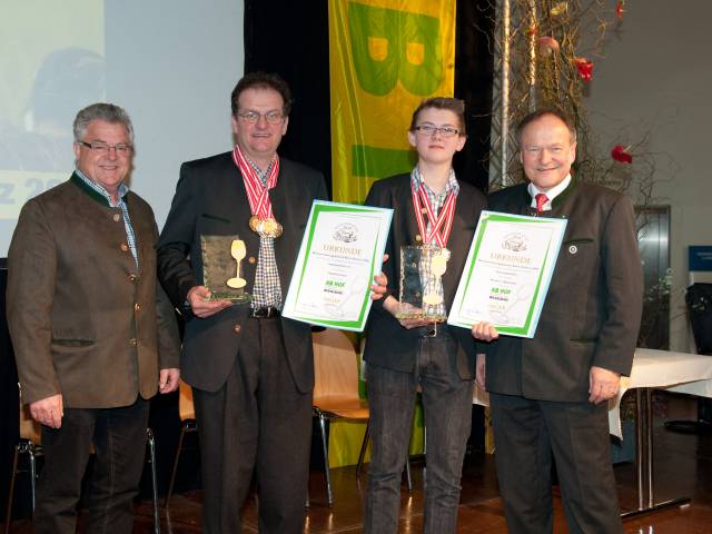 Heinrich & Johannes Rainer Johannes & Heinrich Rainer Preisverleihung Hochkönig Edelbrennerei 