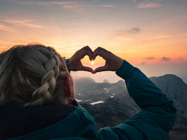 Sonnenuntergangs Wanderung Hochkönig