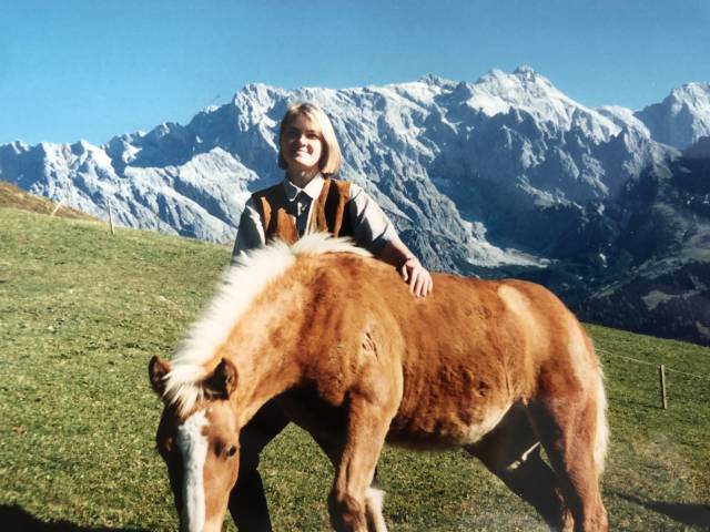 Birgit Rainer & Haflinger Pferd