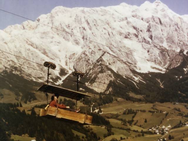 Materialseilbahn 1970 Grünegg Hof Alm