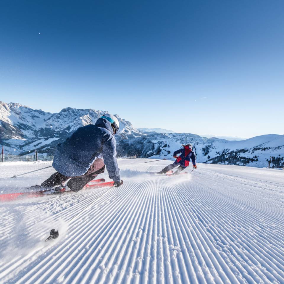 The Skiwelt amadé: Want to make more turns in the snow? - Grünegg Alm und Hochkönig Edelbrennerei